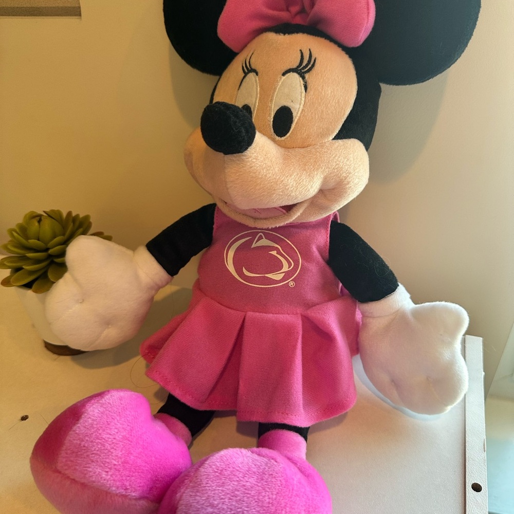 Pink Minnie Mouse with Penn State Plush Toy